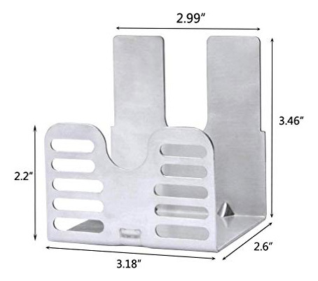 Soporte Universal Motor Asador Acero Inoxidable 2 Tornillos