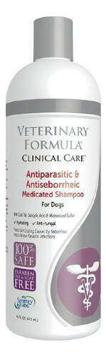 Shampoo - Vfcc Antiparasitic 16 Oz - Fragancia Avena Tono De Pelaje Recomendado