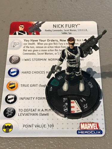 Heroclix Nick Fury #023 Captain America (Usado)