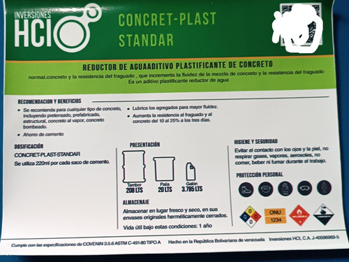 Plastificante Para Concretó 