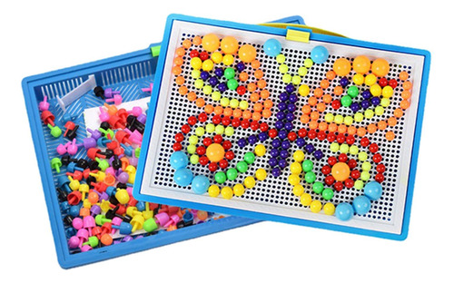 Tablero Perforado De Mosaico A Juego Para Niños Y Niñas De