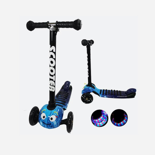 Patineta Para Niños Scooter Gusano (llantas Con Luces)