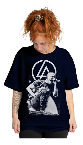 Chester Bennington 758 Linkin Park Rock Polera Estampada Dtf