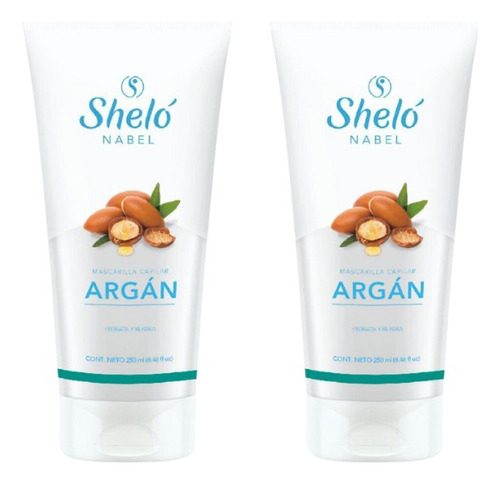 2 Pack Mascarilla Capilar De Argán Shelo