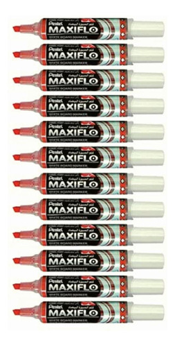 Pentel Mwl6-b Marcador Maxiflo Para Pizarrón, Tinta Roja