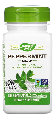 Peppermint 350 Mg Hortelã Pimenta 100 Cap - Nature's Way Eua