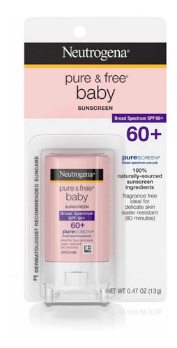 Neutrogena Pure Free Baby Fps 60+ Protetor Solar Stick 13g