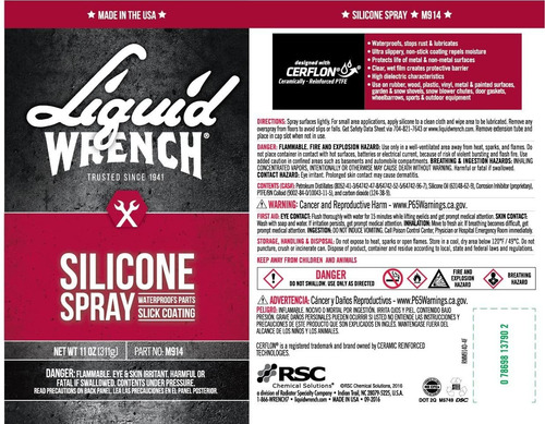 Lubricante De Silicona Resistente En Pulverización De Líquid