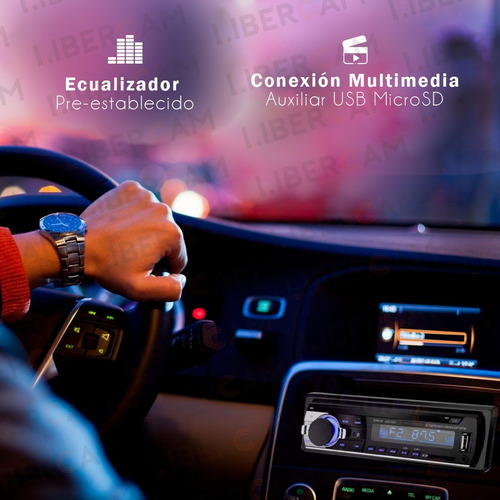 Stereo Auto Pantalla Bluetooth Mp3 Usb Fm Lcd Auto