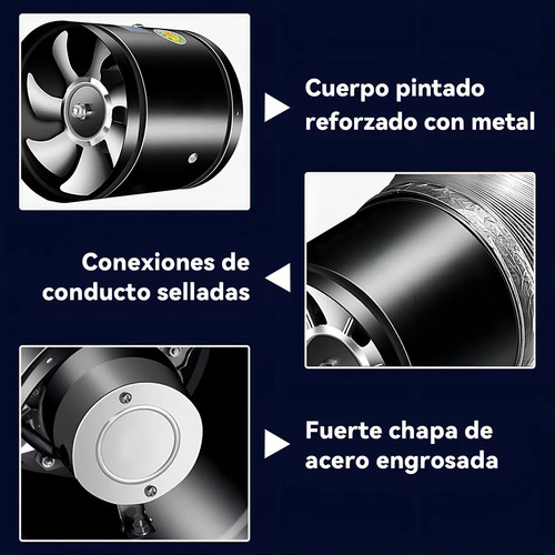 Extractor De Aire 8pulgadas Para Campanas. Ductos. Quinchos