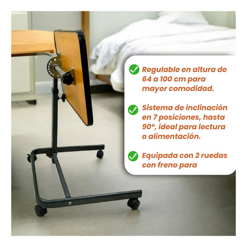 Mesa Puente Para Cama Hospitalaria Ajustable Para Alimentos