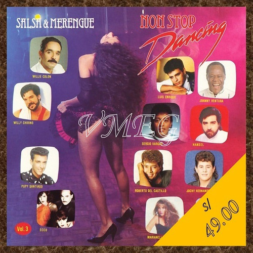 Vmeg Cd 1990 Non Stop Dancing  - Salsa & Merengue Vol. 3