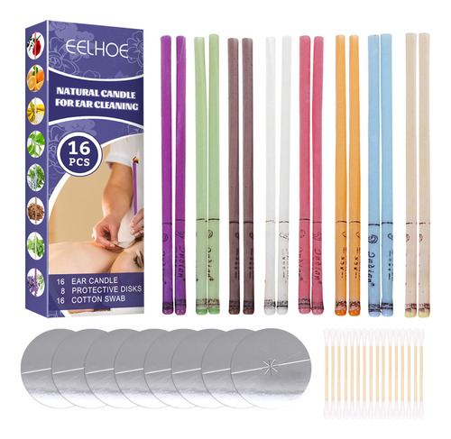 Ear Candle Fragance 16 Unidades Eelhoe Natural Ear Candle Ca