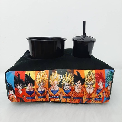 Presente Anime Adolescente Almofada De Pipoca Dragon Baal Z Cor Preta