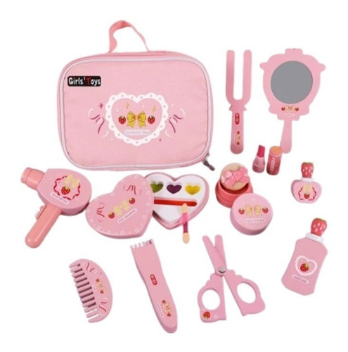 Cosmetiquero Set Belleza De Niña Juego De Madera