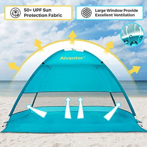 Alvantor Carpa De Playa Coolhut Plus Sombrilla De Playa Refu