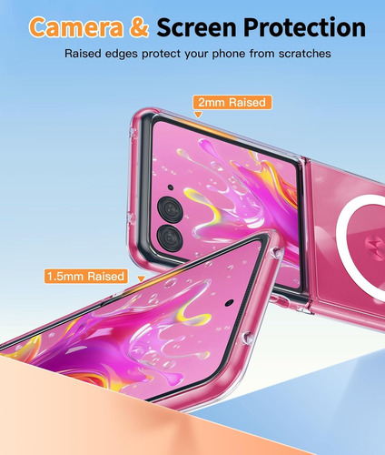Funda Para Motorola Moto Razr 60 Ultra 5g 2025 Magnética Flexible Y Duradera Transparente De Tpu Resistente A Golpes