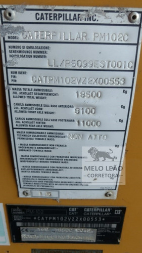 Imagem 1 de 1 de Fresadora Caterpillar Modelo Pm 102 - Ano 2014