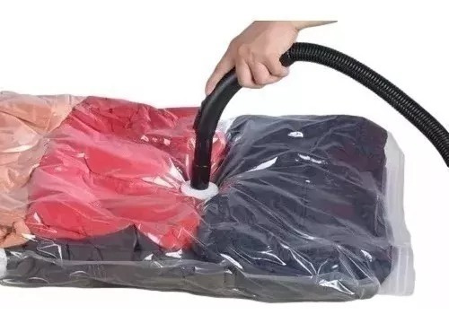 Kit 3 Saco Embalagem Vácuo Organizador Roupa 50x70 Com Bomba