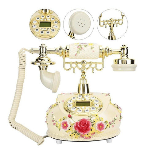 Ms-525a Vintage Teléfono, Vintage Antiguo Teléfono Para Apag