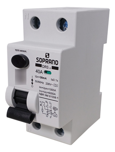 Interruptor Idr Bipolar Para Instalar Wallbox Tipo A 40a