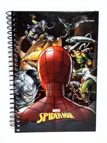 Caderno de Desenho Espiral / Capa Dura - Homem Aranha