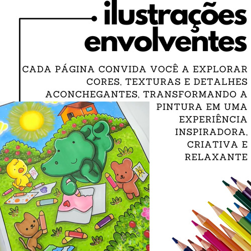 Fuzzy Friends Livro Para Colorir Animais Fofos E Relaxar