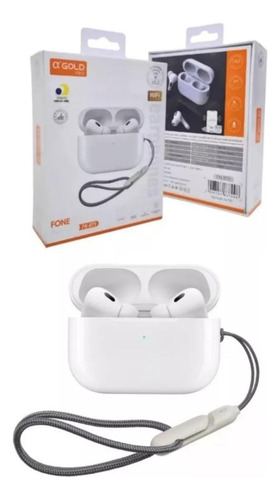 Fone De Ouvido Compatível iPhone E Android V5.3 Fn-bt5 Hifi Cor Branco
