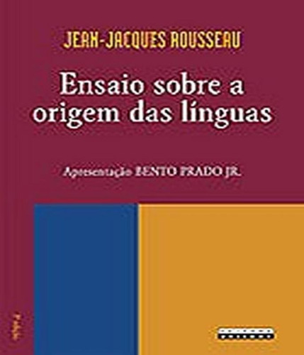 Ensaio Sobre A Origem Das Linguas, De Rousseau, Jean-jacques. Editora Unicamp, Capa Mole, Edição 1 Em Português