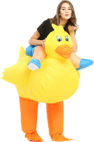 Jyzcos Disfraz Inflable De Pato Amarillo Gallina Ciervo De