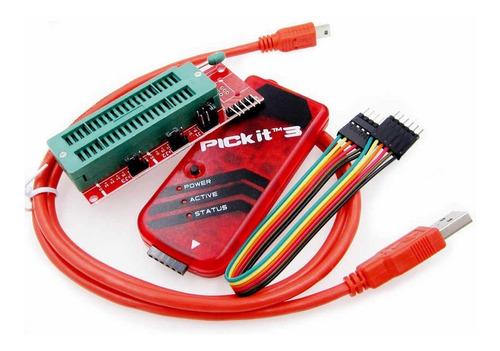 Pickit3 Pickit 3 Compatible Programador Pic + Zocalo Zif  