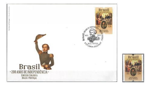 # Mcn # Portugal 2022 - 200 A. Independência - Fdc+selo Mint