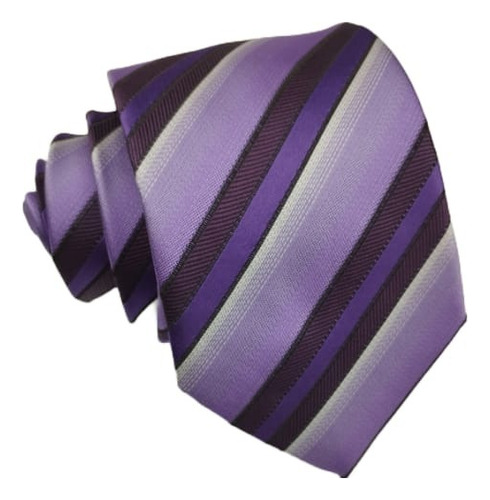 Hi, Gravata Semi Slim - Roxo E Lilás - Cód: Vr109
