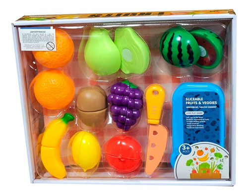 Juguete Frutas P/cortar 18pcs - Vamos A Jugar