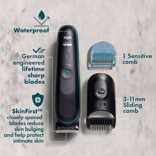 Gillette Intimate Manscape Pubic - Máquina de cortar cabelo para H. Cor prata
