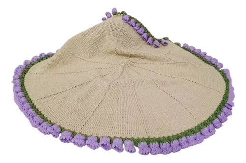 A Diykit De Crochet For Manta Con Ramo De Rosas 100 X 100 Cm