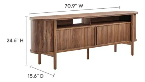 Soporte Para Entretenimiento Modway Cadence, Nogal
