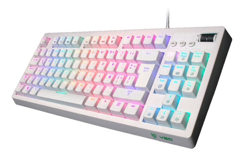 Teclado Mecánico Vsg Quasar Rgb Switche Brown - Negro