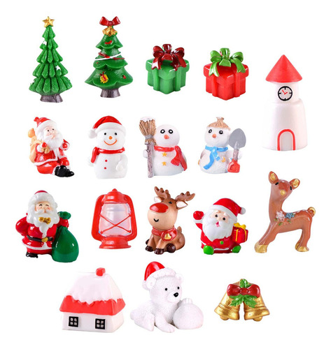 Figuras En Miniatura De Navidad, Decoración De Pueblo