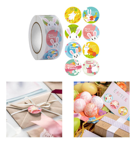 Pegatinas De Pascua, Etiquetas De Regalo, Sellado Estilo D
