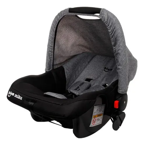 Coche Y Portabebe Miku Travel Sistem Gris Oscuro Bium Chasis Negro