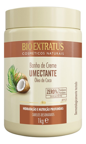Banho De Creme Bio Extratus 1kg-hidratação-várias Fragrância