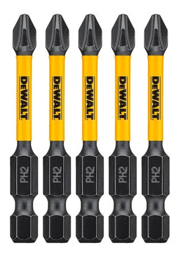 Puntas De Impacto Dewalt Impact Ready Phillips Ph2 2in 5pk