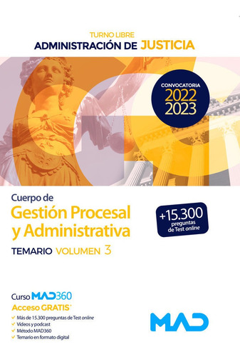 Libro Gestion Procesal Turno Libre Vol 3 De Justicia - Aa...