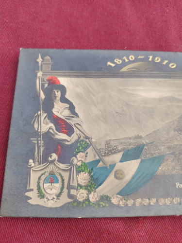 Tarjeta Postal Centenario Argentino 1810-1910 San Martin (Usado)