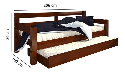 Bicama Confort Madeira Maciça, Full Size Wooden Platform Bed Frame In Nigeria