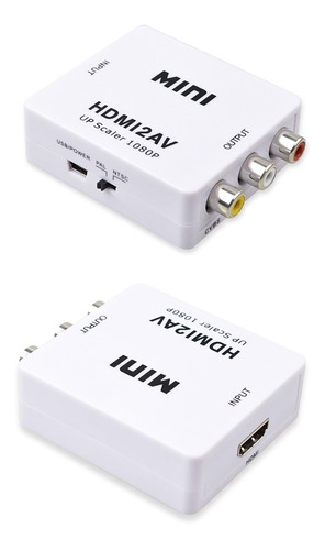 Mini Adaptador Conversor De Hdmi Para Video Composto 3rca Av