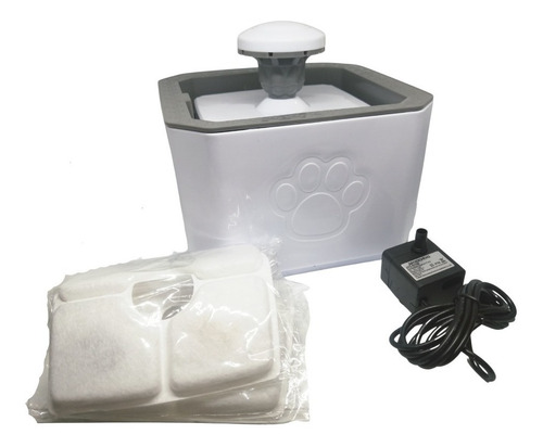 Imagen 3 de 4 de Bebedero De Agua Para Perros Gatos + 2filtros De Agua
