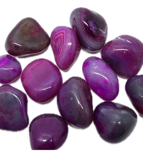 Pedra Agata Rosa Rolado Natural - 1 Unidade
