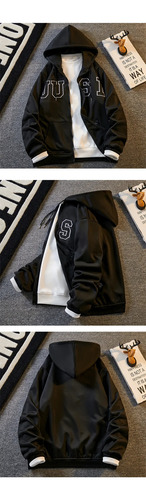 Sudadera Tipo Cárdigan Con Capucha Para Hombre, Chaqueta De